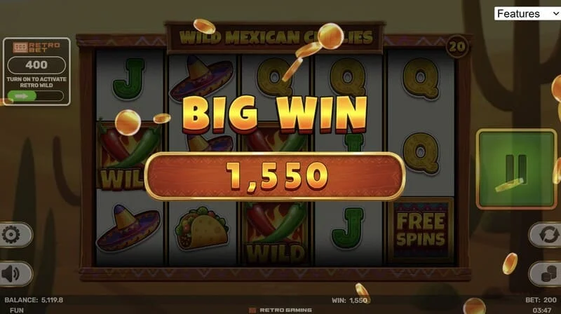 Wild Mexican Chillies – grande vitória em Free Spins